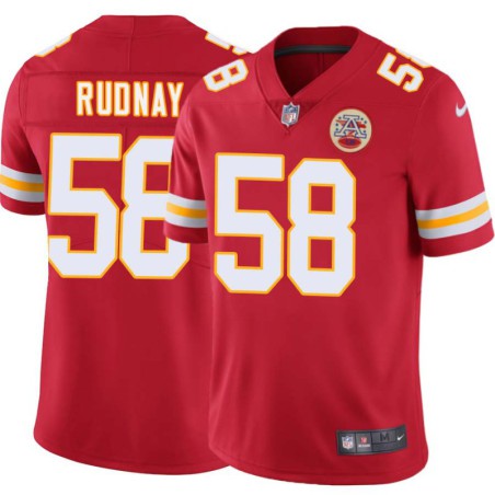 Jack Rudnay #58 Chiefs Football Red Jersey