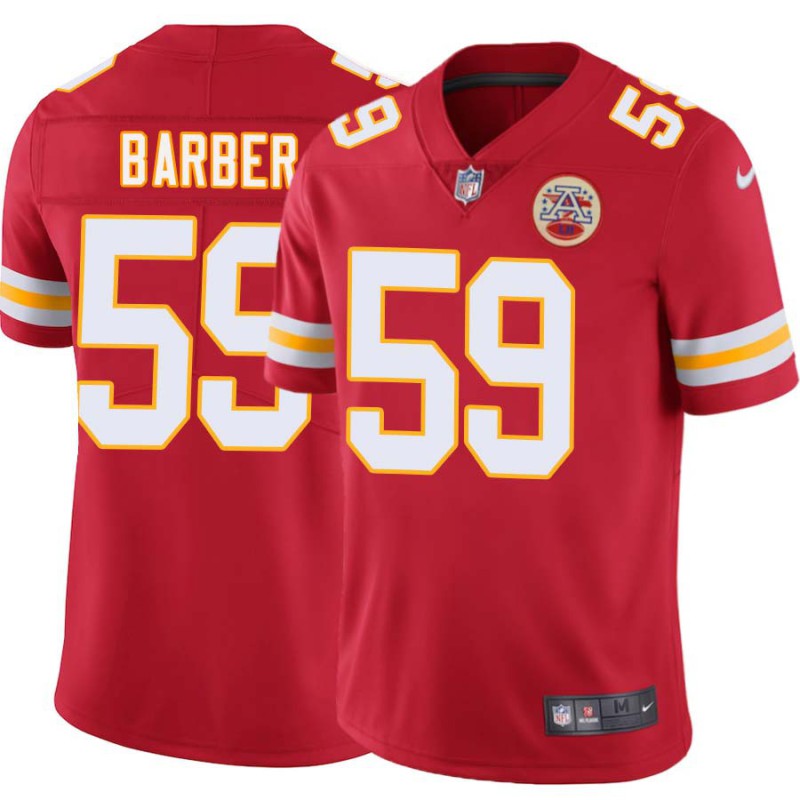 Shawn Barber #59 Chiefs Football Red Jersey