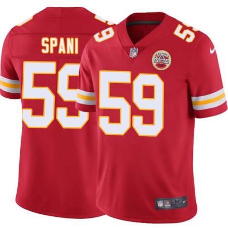 Gary Spani #59 Chiefs Football Red Jersey