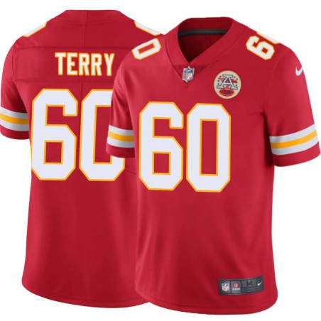 Chris Terry #60 Chiefs Football Red Jersey