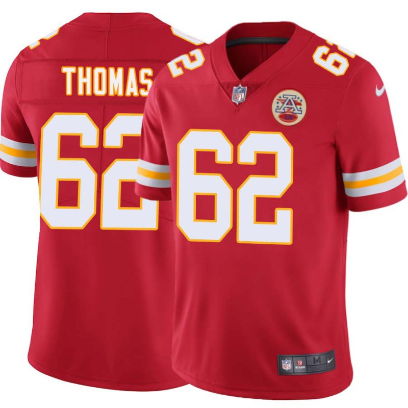 Todd Thomas #62 Chiefs Football Red Jersey