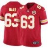 Bill Maas #63 Chiefs Football Red Jersey