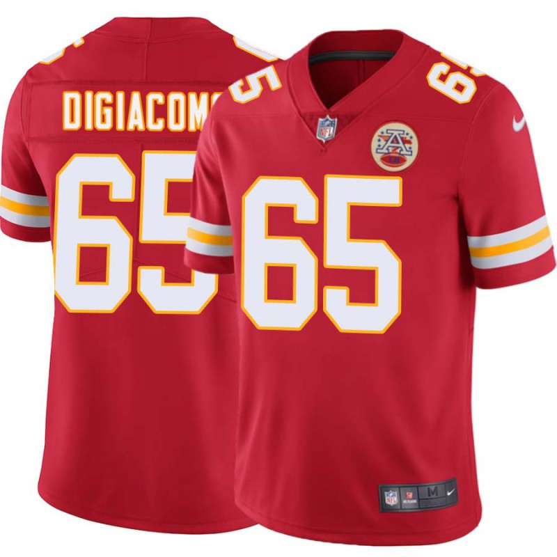 Curt DiGiacomo #65 Chiefs Football Red Jersey