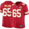 Jon Gilliam #65 Chiefs Football Red Jersey