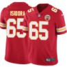 Danny Isidora #65 Chiefs Football Red Jersey