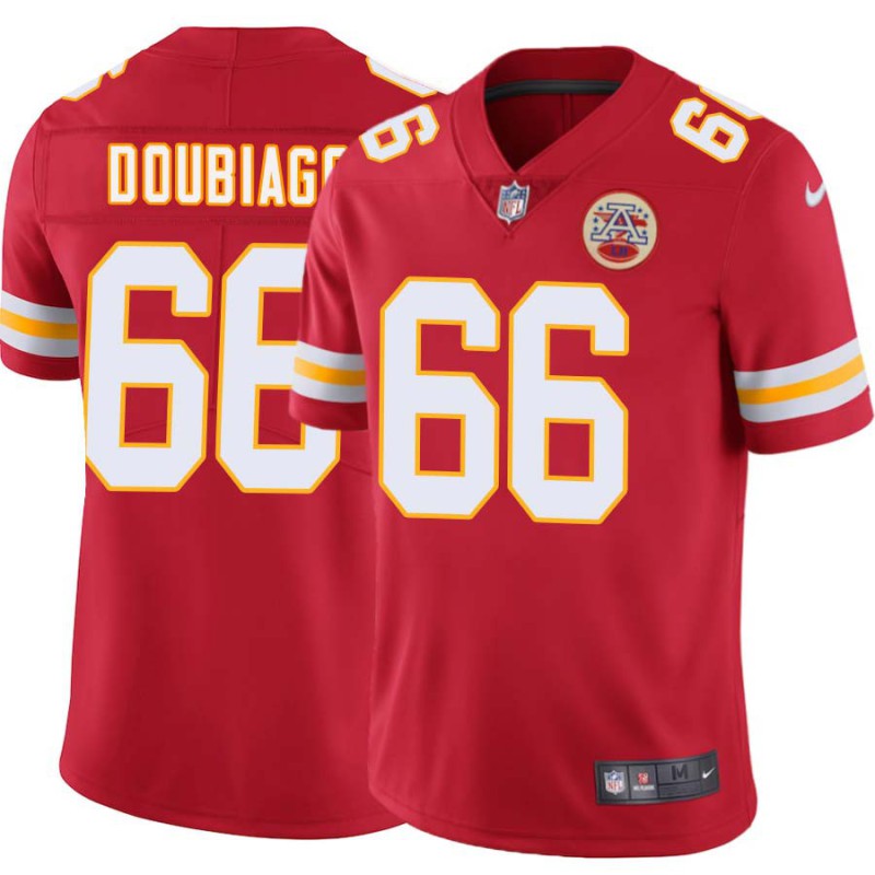 Dan Doubiago #66 Chiefs Football Red Jersey