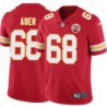 Scott Auer #68 Chiefs Football Red Jersey