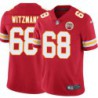 Bryan Witzmann #68 Chiefs Football Red Jersey