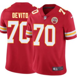 Mike DeVito #70 Chiefs Football Red Jersey