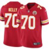 Bob Kelly #70 Chiefs Football Red Jersey