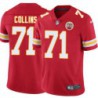 Ray Collins #71 Chiefs Football Red Jersey