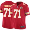 Eddie Freeman #71 Chiefs Football Red Jersey