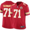 Mitchell Schwartz #71 Chiefs Football Red Jersey