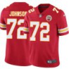 Stan Johnson #72 Chiefs Football Red Jersey