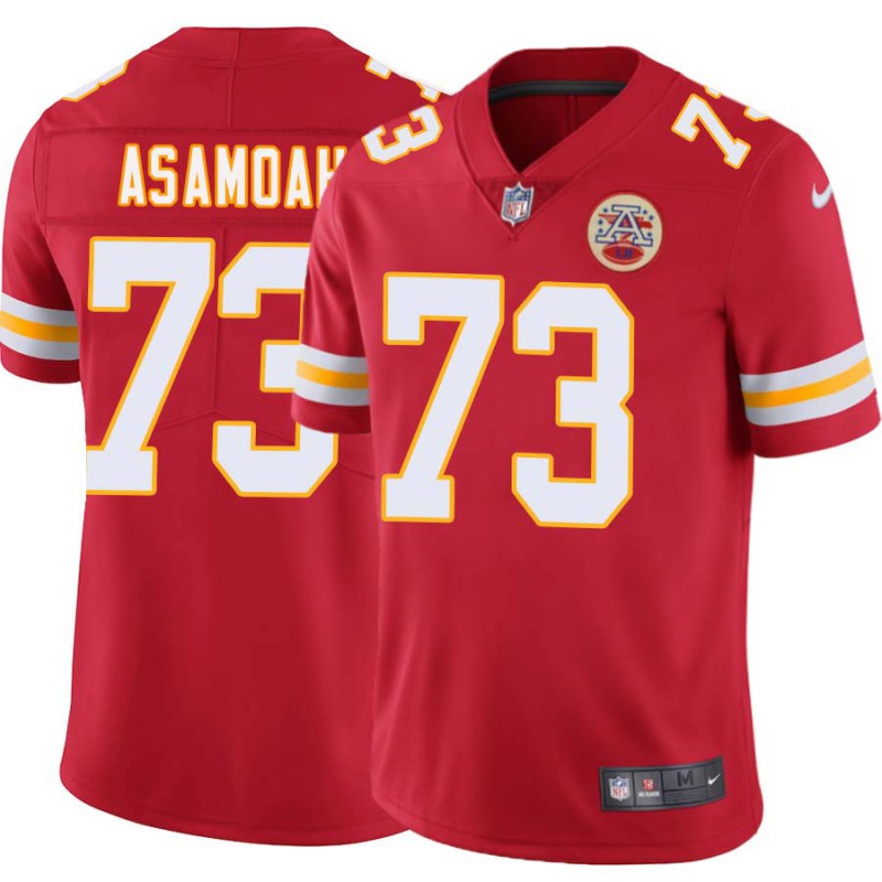 Jon Asamoah #73 Chiefs Football Red Jersey