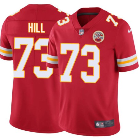 Dave Hill #73 Chiefs Football Red Jersey