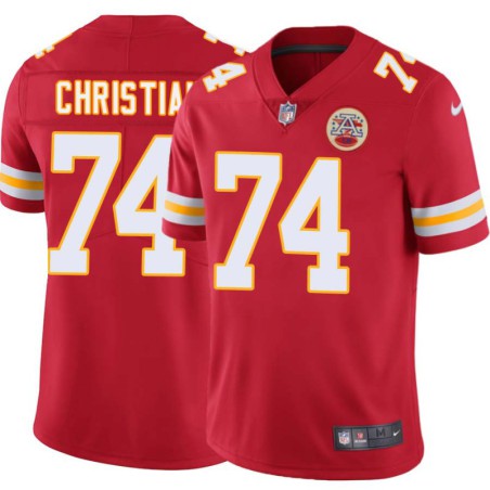 Geron Christian #74 Chiefs Football Red Jersey