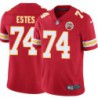 Larry Estes #74 Chiefs Football Red Jersey