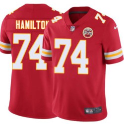 Justin Hamilton #74 Chiefs Football Red Jersey