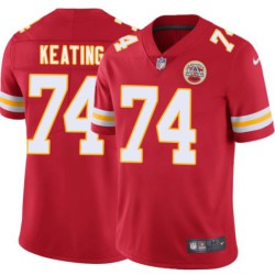 Tom Keating #74 Chiefs Football Red Jersey