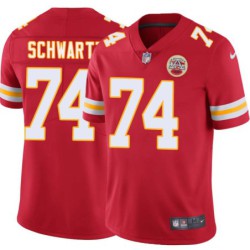 Geoff Schwartz #74 Chiefs Football Red Jersey