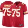 Rishaw Johnson #75 Chiefs Football Red Jersey