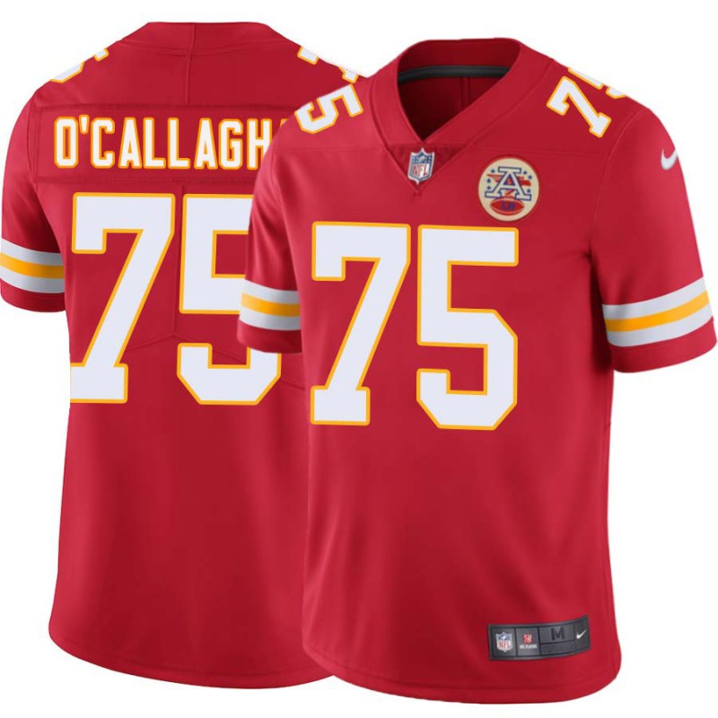 Ryan O'Callaghan #75 Chiefs Football Red Jersey