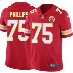 Joe Phillips #75 Chiefs Football Red Jersey