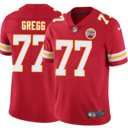 Kelly Gregg #77 Chiefs Football Red Jersey