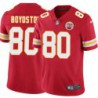 Max Boydston #80 Chiefs Football Red Jersey