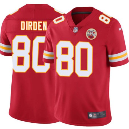 Johnnie Dirden #80 Chiefs Football Red Jersey