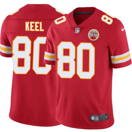 Mark Keel #80 Chiefs Football Red Jersey