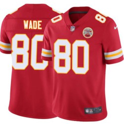 Bobby Wade #80 Chiefs Football Red Jersey