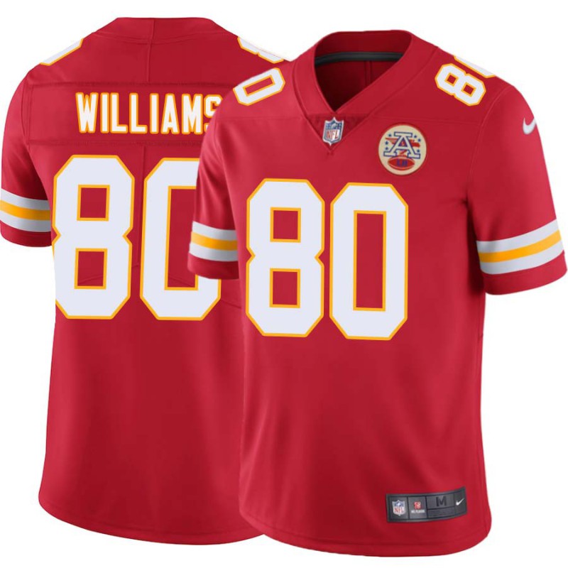 Lawrence Williams #80 Chiefs Football Red Jersey