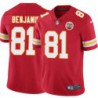 Kelvin Benjamin #81 Chiefs Football Red Jersey