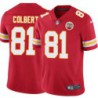 Darrell Colbert #81 Chiefs Football Red Jersey