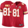 Jimmy Hines #81 Chiefs Football Red Jersey