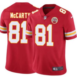 Mickey McCarty #81 Chiefs Football Red Jersey