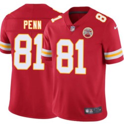 Chris Penn #81 Chiefs Football Red Jersey