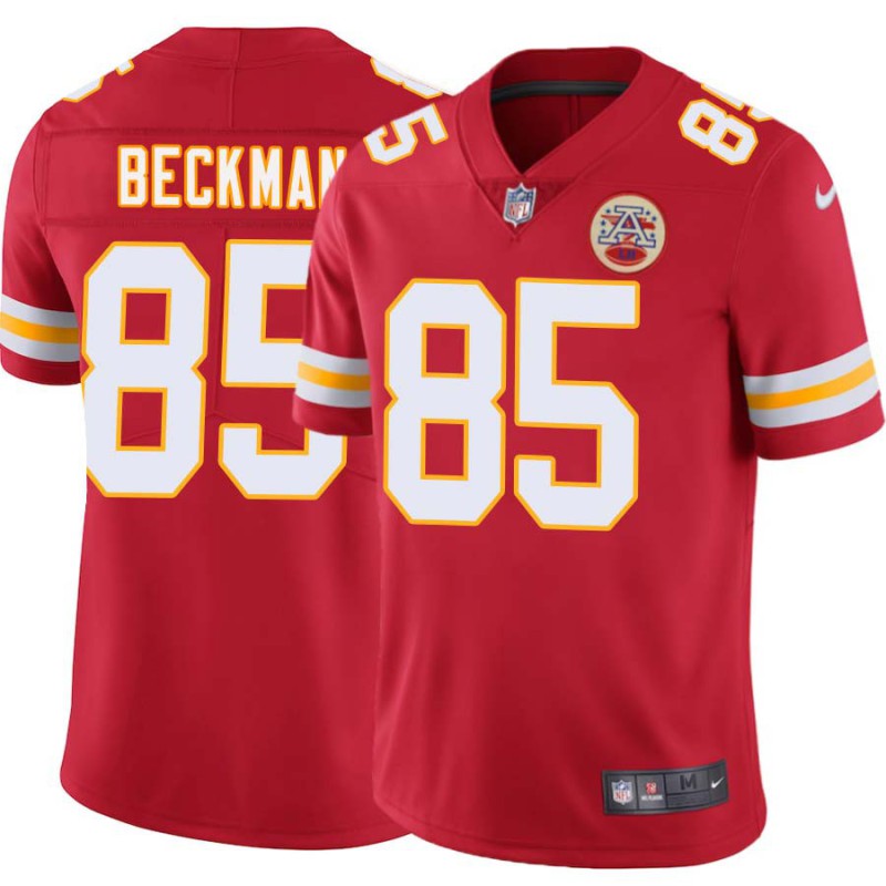 Ed Beckman #85 Chiefs Football Red Jersey