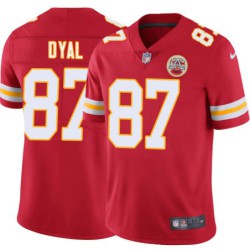 Mike Dyal #87 Chiefs Football Red Jersey