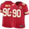 Shaun Smith #90 Chiefs Football Red Jersey