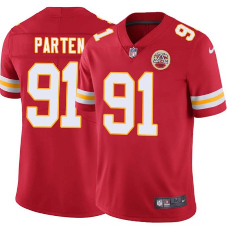 Ty Parten #91 Chiefs Football Red Jersey