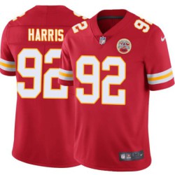 Bob Harris #92 Chiefs Football Red Jersey