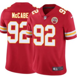 Jerry McCabe #92 Chiefs Football Red Jersey