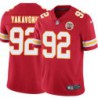 Ray Yakavonis #92 Chiefs Football Red Jersey