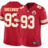 Cory Greenwood #93 Chiefs Football Red Jersey