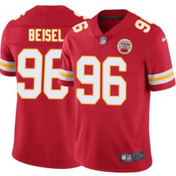 Monty Beisel #96 Chiefs Football Red Jersey