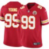 Wilbur Young #99 Chiefs Football Red Jersey