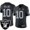 Mack Hollins #10 Raiders Team Logo Black Jersey